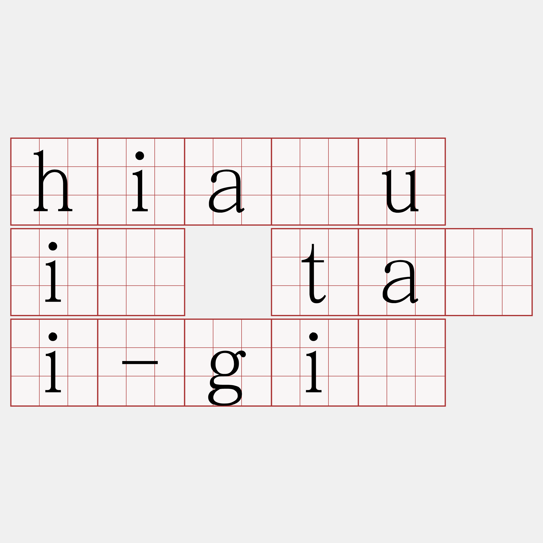 hiáu í tāi-gī